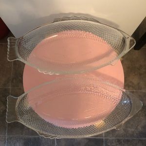 (2) XL McKee Fish Server Dish